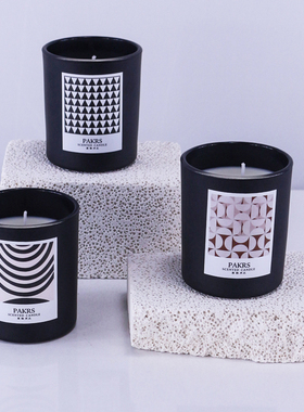 蜡烛摆件玻璃杯香薰烛台香氛持久