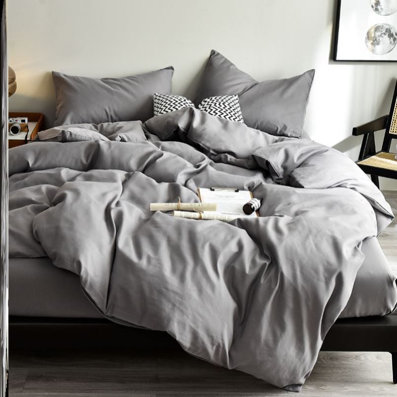 4pc bedsheet set bed sheet quilt blanket duvet cover sets 1 - 图0