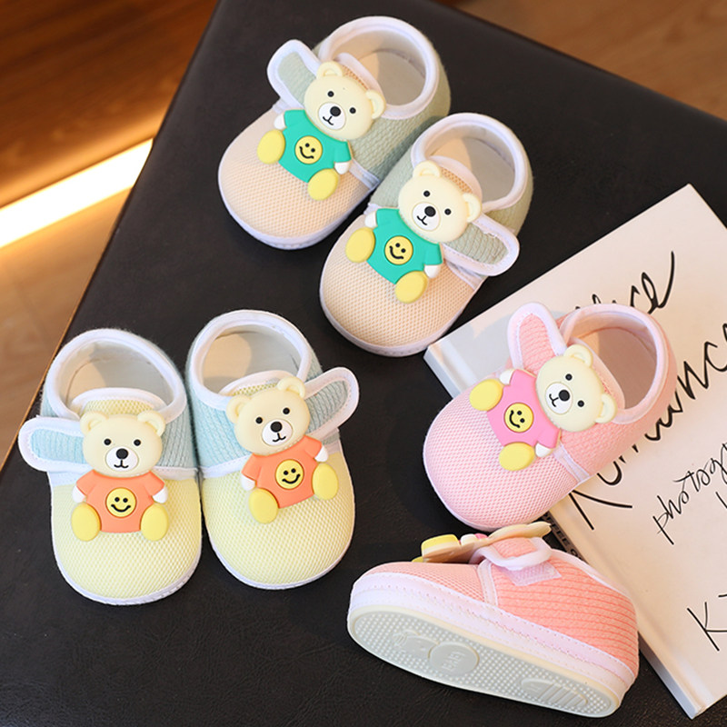 春秋1岁宝宝学步鞋防滑软底婴儿鞋不掉6个月男女新生儿鞋子9个月
