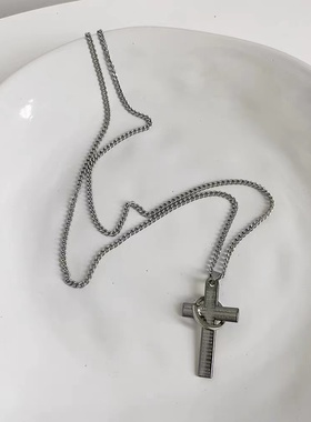 十字架戒指钛钢十字架项链