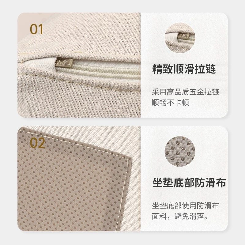 全包拉链款沙发套翻新布艺靠垫套罩雪尼尔加厚棉麻材质坐垫套定制,淘宝优惠券,粉丝福利购,淘宝优惠卷