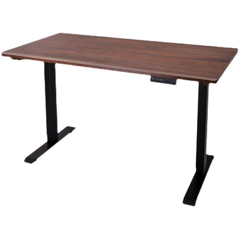 黑胡桃木电动升降台式电脑桌儿童家用学习桌站立办公电竞实木桌面,淘宝优惠券,粉丝福利购,淘宝优惠卷