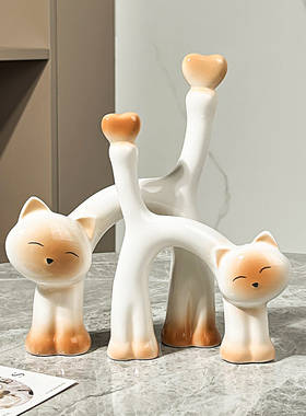 卡通猫咪摆件装饰品生日礼物