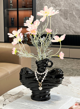 北欧ins异形艺术陶瓷花瓶摆件