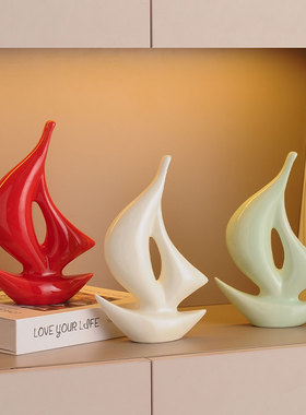 轻奢现代一帆风顺装饰摆件