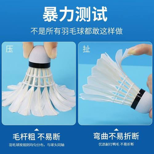 PEAK/匹克羽毛球正品耐打训练专业练习不易打烂硬球头室内外耐打 - 图2