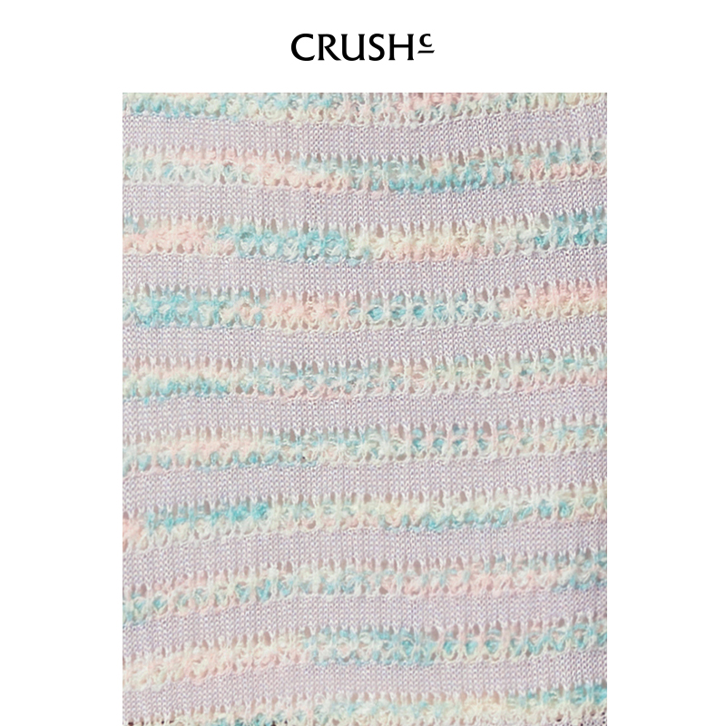 CRUSH Collection【明星同款】23春夏开衫针织镂空上衣t恤 - 图2