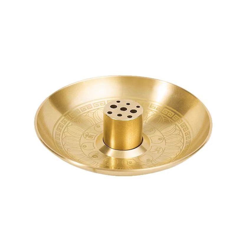 黄铜九孔线香小香插香底座纯家用室内多孔熏香炉香托香道工具用品,淘宝优惠券,粉丝福利购,淘宝优惠卷