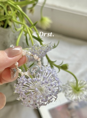 Dreamiest淡水珍珠闪钻戒指
