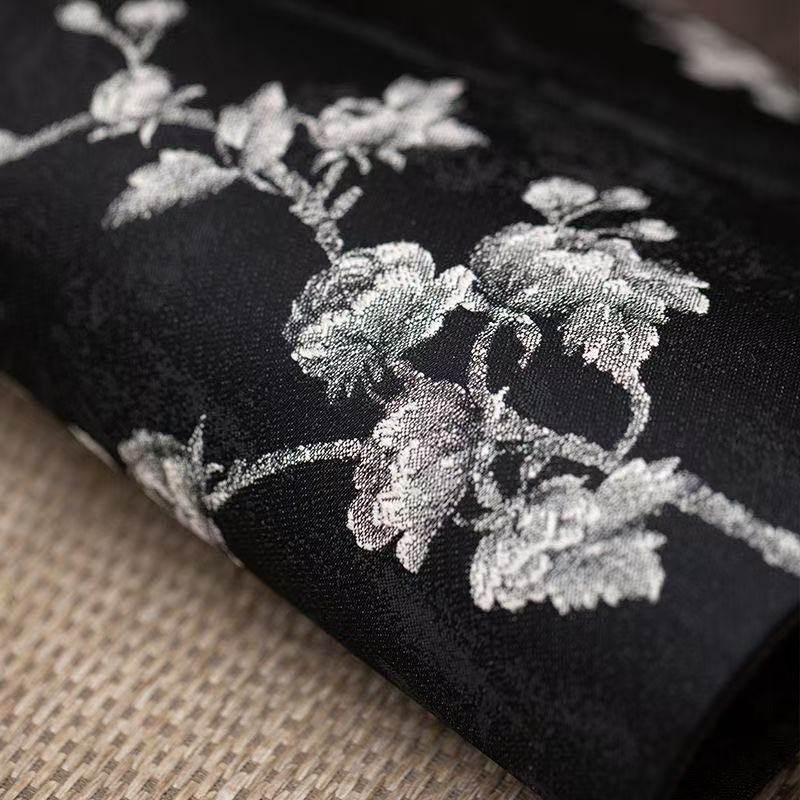 国风双面茶席轻奢中式织锦缎玫瑰茶旗茶杯垫隔热垫茶道茶垫茶台布,淘宝优惠券,粉丝福利购,淘宝优惠卷