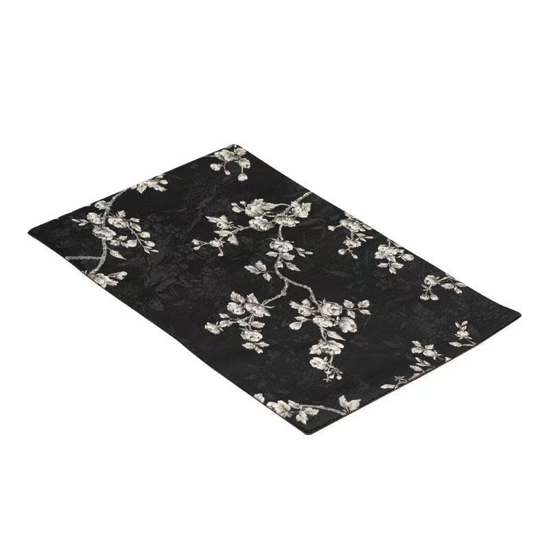 国风双面茶席轻奢中式织锦缎玫瑰茶旗茶杯垫隔热垫茶道茶垫茶台布,淘宝优惠券,粉丝福利购,淘宝优惠卷