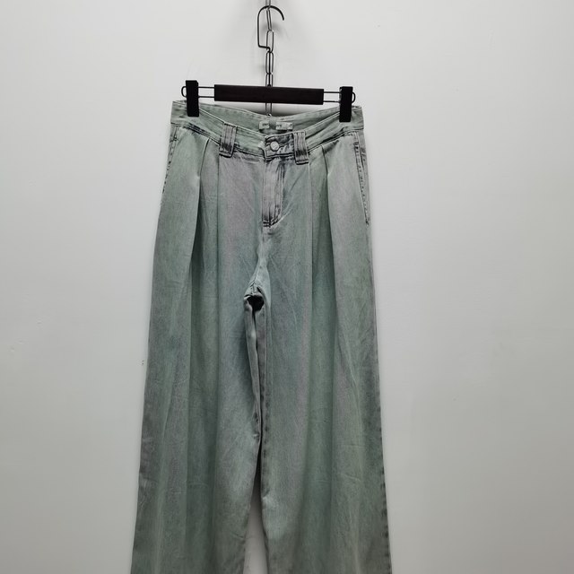 ສູນການຄ້າ Tencel trousers breathable jeans 2025 summer new drape wide leg trousers H925