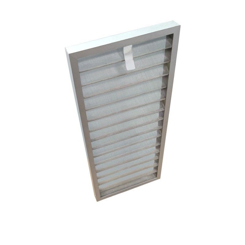 不锈钢波浪防尘滤网 空调新风口机柜60目可清洗金属初效过滤网 - 图3