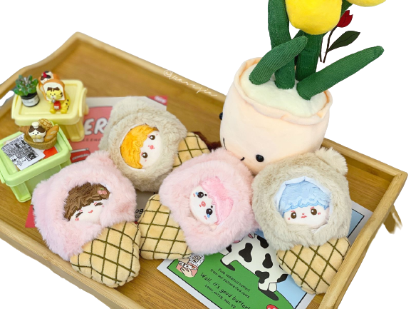 包邮10cm棉花娃娃冰淇淋娃包软呼呼玩偶娃包现货 - 图3