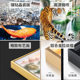 新中式老虎山水画虎年春节年画中国风客厅入户门正对墙挂画寓意好