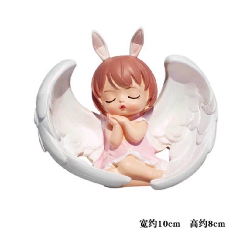 包邮网红天使女孩公主蛋糕装饰摆件小红书宝宝周岁生日烘焙插件