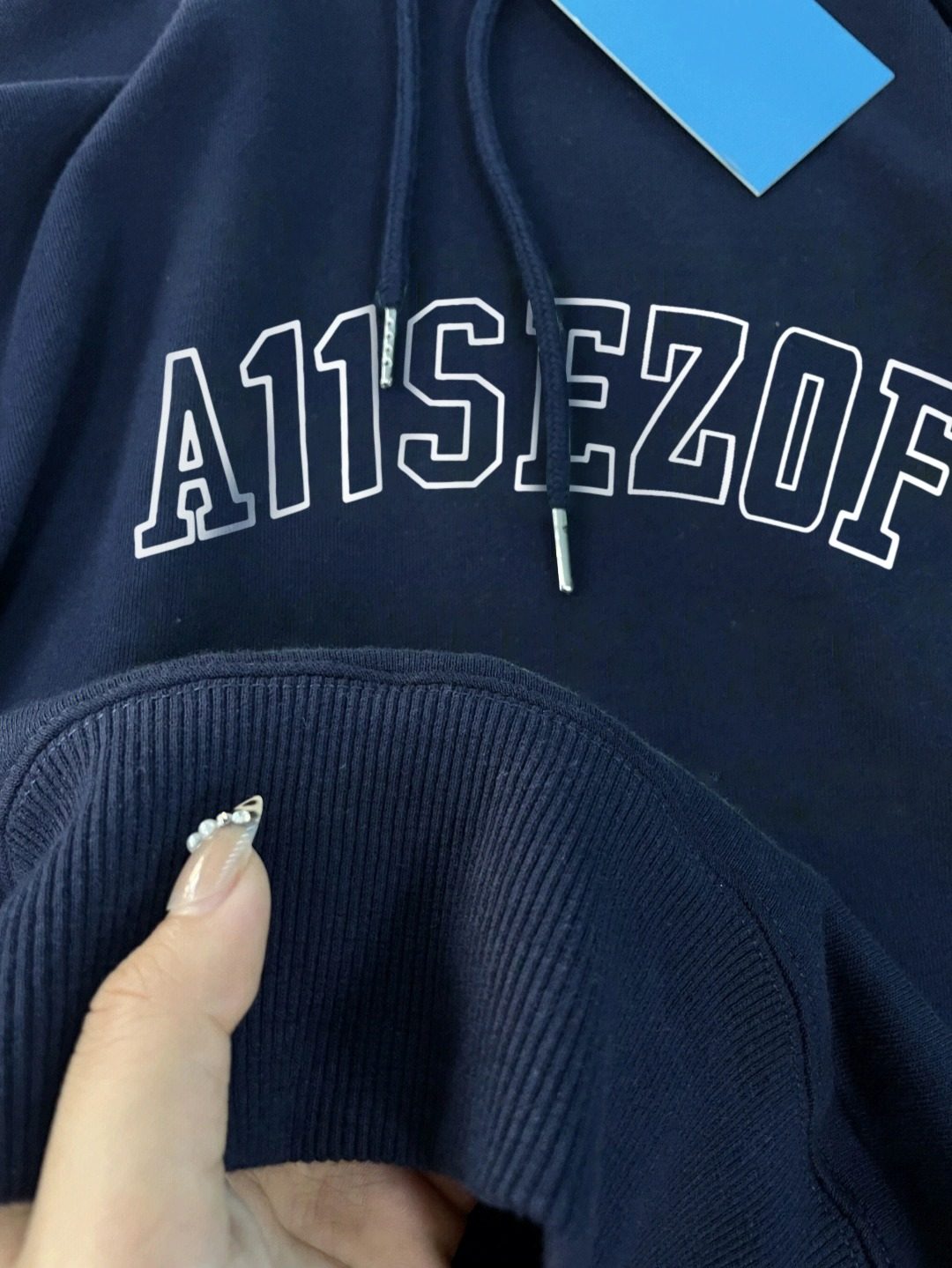 100%纯棉藏青色重磅连帽卫衣男女美式加绒加厚宽松Oversize外套潮,淘宝优惠券,粉丝福利购,淘宝优惠卷