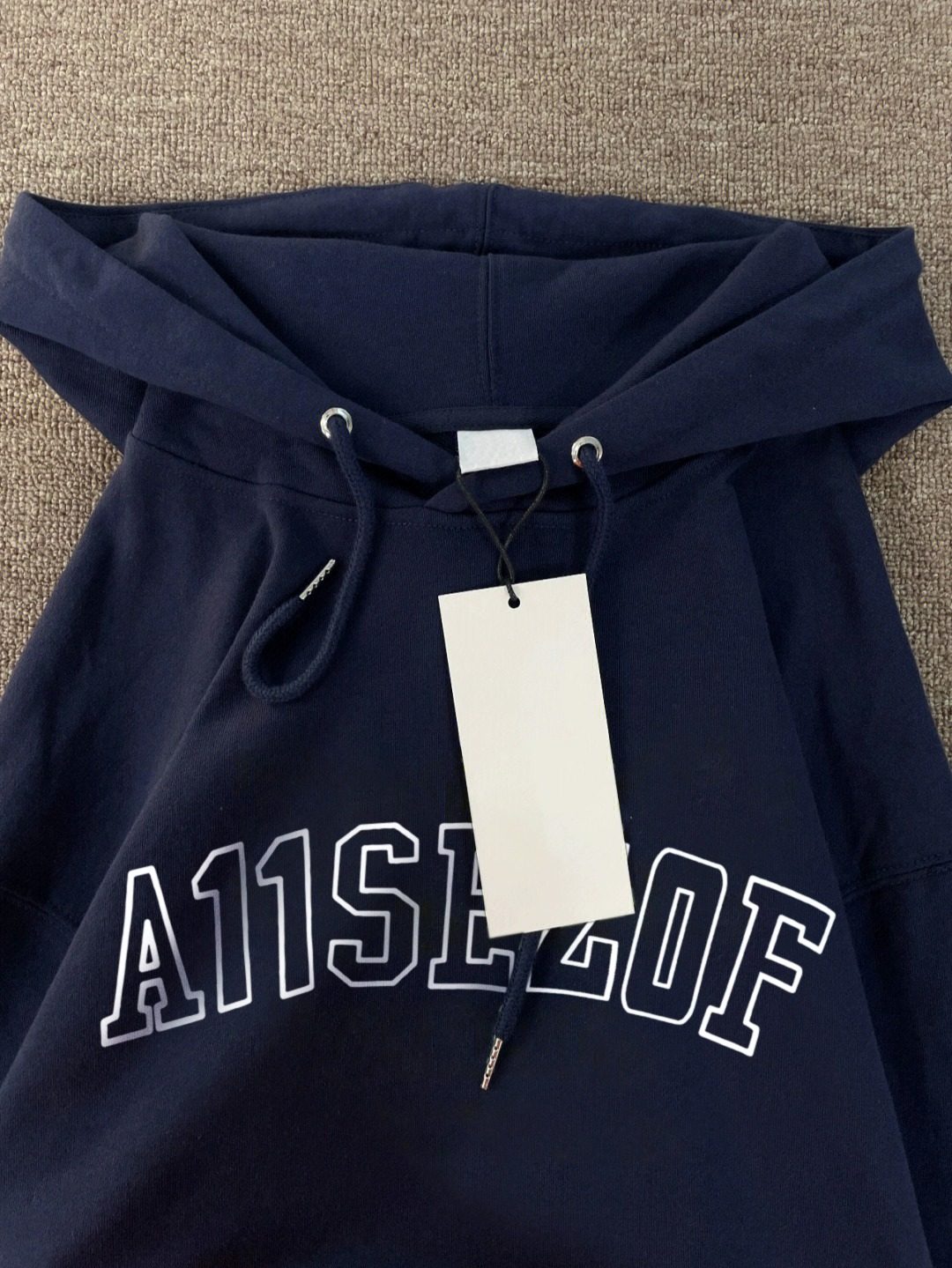 100%纯棉藏青色重磅连帽卫衣男女美式加绒加厚宽松Oversize外套潮,淘宝优惠券,粉丝福利购,淘宝优惠卷