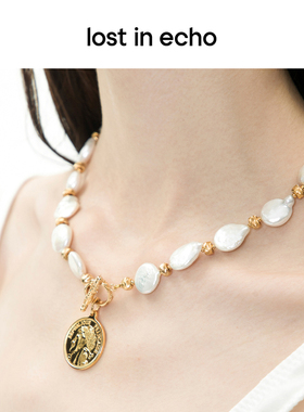 lostinecho珍珠项链手链耳钉