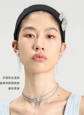 lostinecho高级蝴蝶结流苏项链