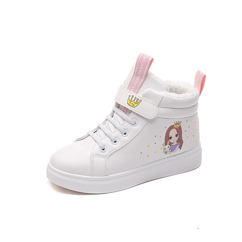 Флисовые высокие туфли, зимняя повседневная обувь, подходит для подростков, 15 лет