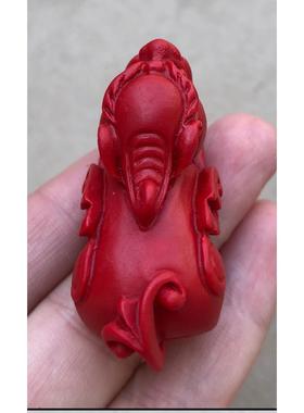 飞天火麒麟挂件立体本命年缺火补火霸王貔貅项链男女随身皮丘坠子