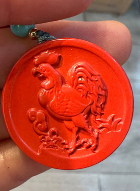 保真帝王红朱砂十二生肖吊坠男女圆款属相蛇飞马羊猴金鸡挂件坠子