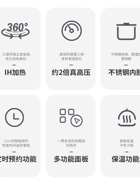 福库IH高压电饭煲无涂层精铁炒锅