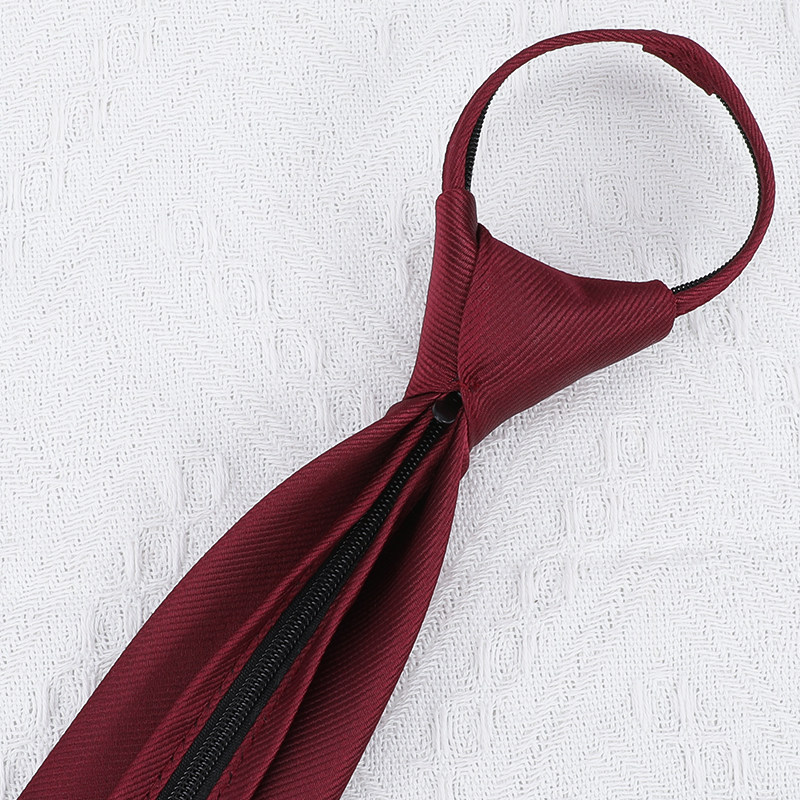 领带男士商务正装结婚新郎红色细纹韩版拉链式免打一拉懒人8cm,淘宝优惠券,粉丝福利购,淘宝优惠卷