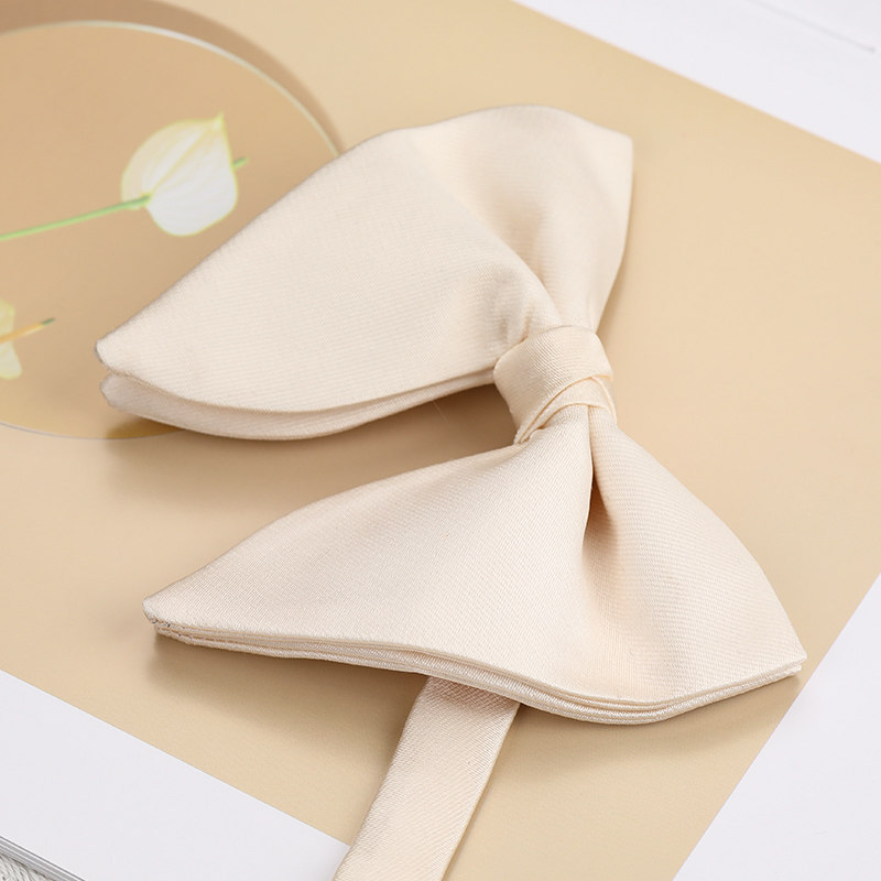 时尚米色牛角领结男士领结新郎西装衬衫结婚婚礼百搭韩版蝴蝶结女,淘宝优惠券,粉丝福利购,淘宝优惠卷