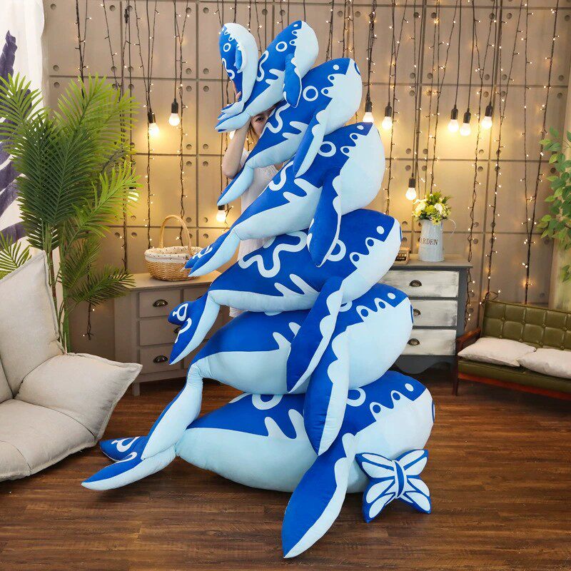 王者荣耀玩偶王者荣耀鲲公仔鱼抱枕毛绒玩偶床上睡觉布娃娃女生日礼物游戏动漫