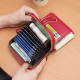 Small wallet for women's short really soft leather texture coin wallet