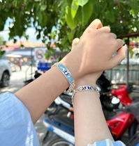 Egg brethren thai buddhist dragon parents-in-law 2564 original mini-size small small and medium size Thai silver bracelet Raylord