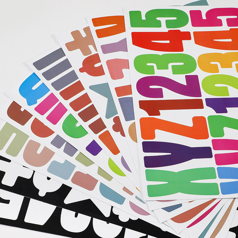 Alphanumeric sticker gift gift packaging diy