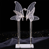 Children Card Head Hair Accessories Handmade Pearl Streaming Su Children Cute Princess Gown Bow Tie Clips Hairpin High Level Sensation