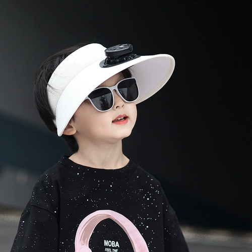 Детский вентилятор на солнечной энергии, кепка для мальчиков, летняя детская ультрафиолетовая шапка, солнцезащитная шляпа, защита от ультрафиолета