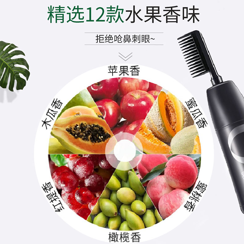 韩金靓一梳彩染发剂2021新款植物纯易梳彩果香染发膏显白不伤发