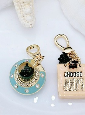 时尚可爱 粉袋装小狗 飞船小狗狗  吊坠--J8049-J8117