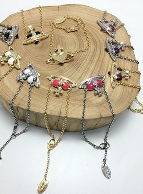 土星黑小号红烤漆紫爱心手链标扣