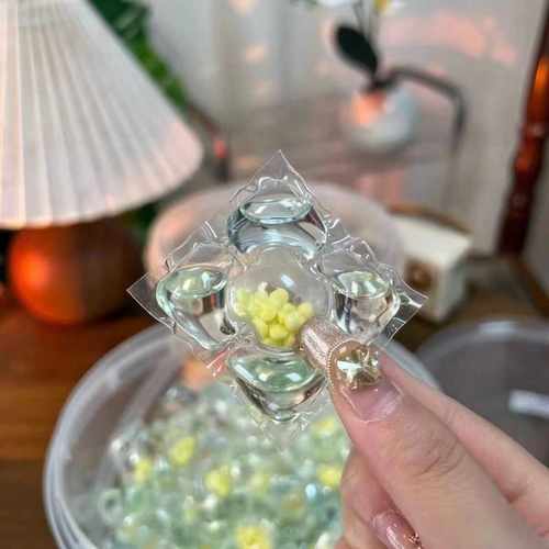 洗衣凝珠山茶花五合一浓缩洗衣液洗衣球速溶香氛持久留香去污渍 - 图1