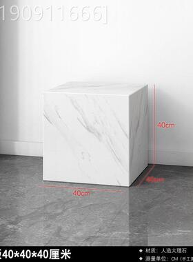 通用型家用白石色理大石雕座塑底定制样品屋展示中展心艺装饰品示