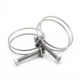 Stainless steel double steel wire throat clamp rubber tube clamp