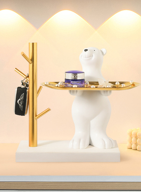 速发轻奢客厅入户门玄关收纳摆件视电柜家居装迁品乔饰新居礼品