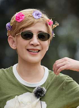 2026花儿与少年吴君如同款墨镜女椭圆框防紫外线偏光个性太阳眼镜