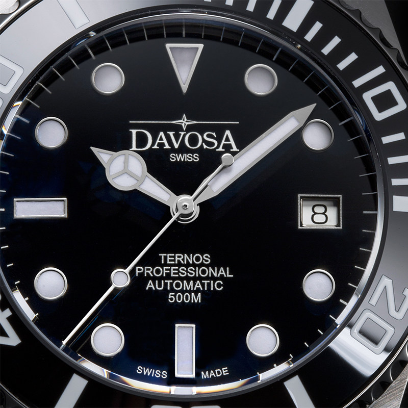 【直营】瑞士迪沃斯DAVOSA 500米防水潜水系列 16155950 机械男表 【直营】瑞士迪沃斯DAVOSA 500米防水潜水系列 16155950 机械男表