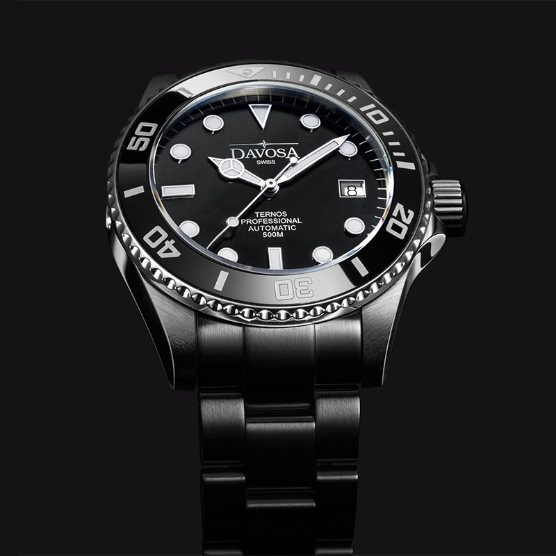 【直营】瑞士迪沃斯DAVOSA 500米防水潜水系列 16155950 机械男表 【直营】瑞士迪沃斯DAVOSA 500米防水潜水系列 16155950 机械男表