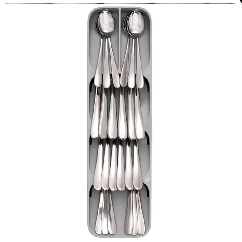 Kitchen Cutlery Drawer Organizer Drying Cutlery Tray Spoon-图3