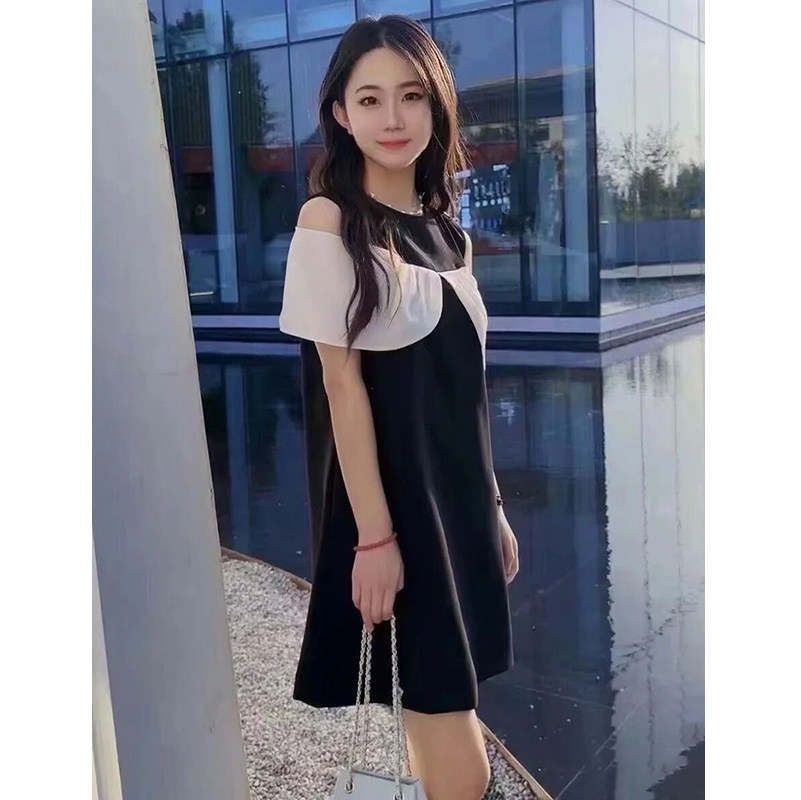 艾诺丝专柜正品2024夏减龄赫本风背心式无袖蝴蝶结连衣裙40429017