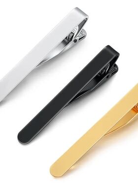Tie Clip for Men Metal Copper Simple Bar Clasp Practical Nec