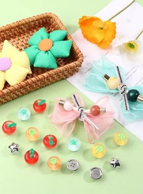 14pcs Shoes Charms Removable Cute Transparent Tomatoes Shoe